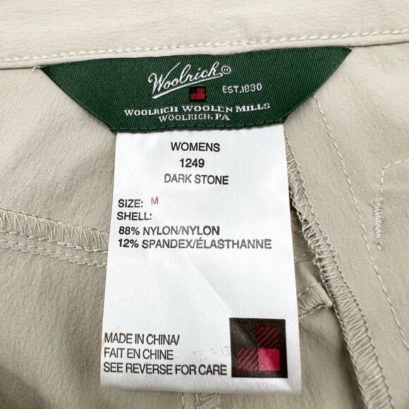 NEW Woolrich Womens M Geo Knee Pant Dark‎ Stone Hiking Outdoor Gorpcore Cargo - Picture 6 of 7